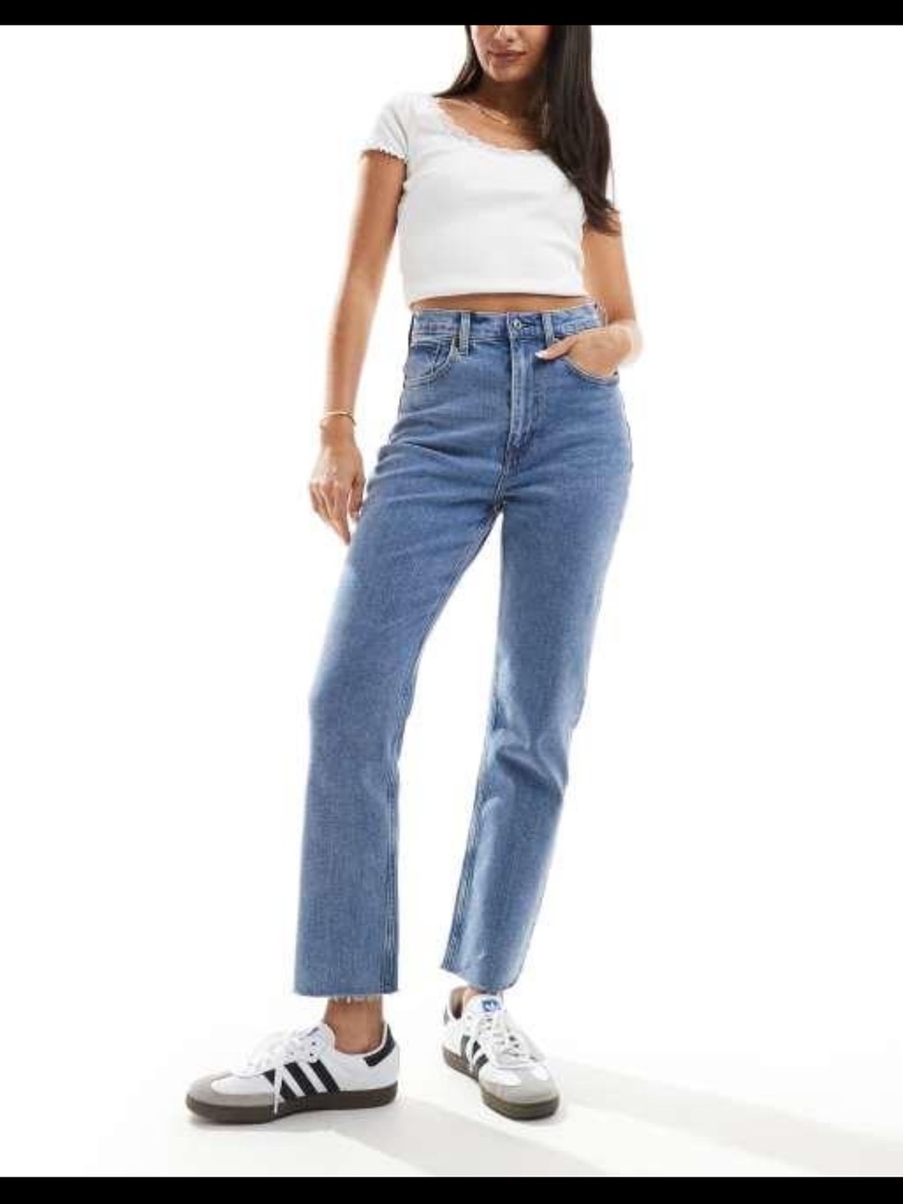 Abercrombie & Fitch “The Ankle Straight – Ultra High Rise,” size 23/000